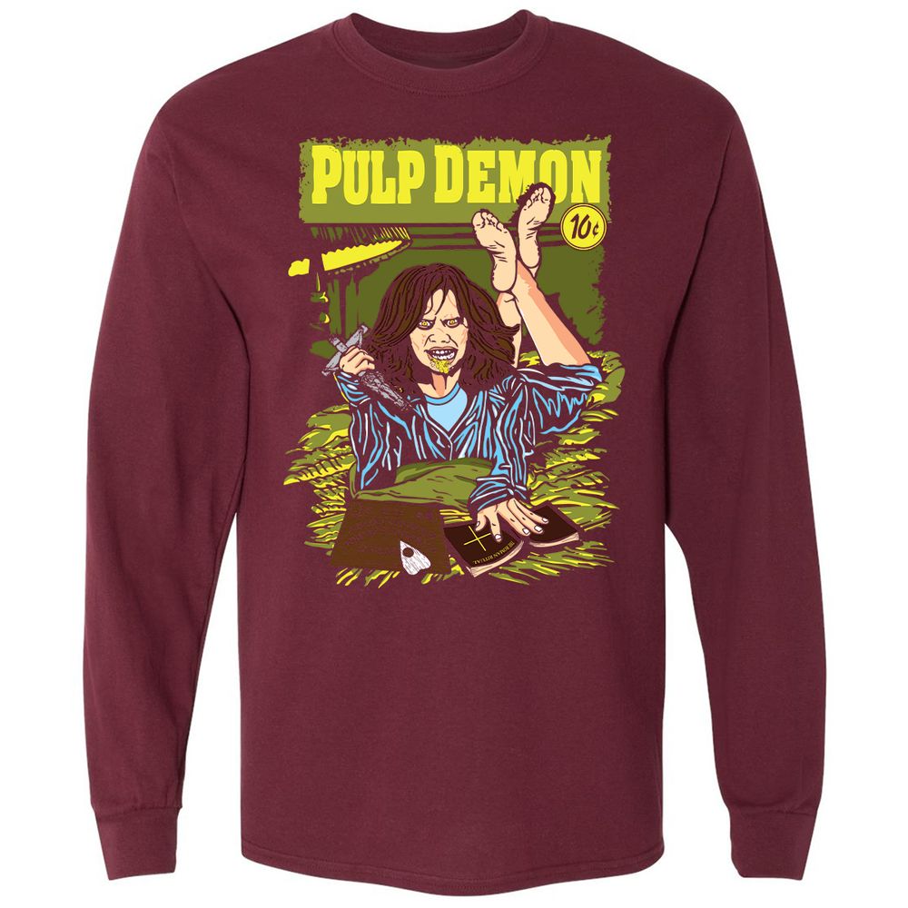 Long Sleeve T-Shirt - TYVTEAJC - Maroon - 11