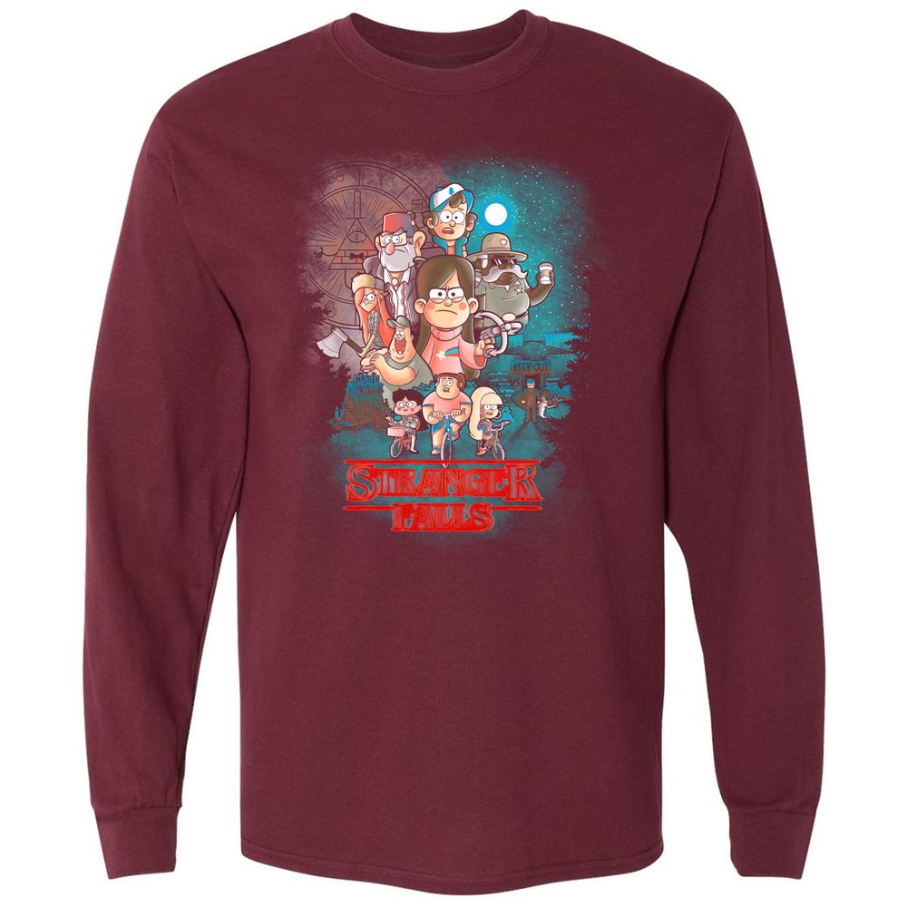 Long Sleeve T-Shirt - JGHFFWSZ - Maroon - 11