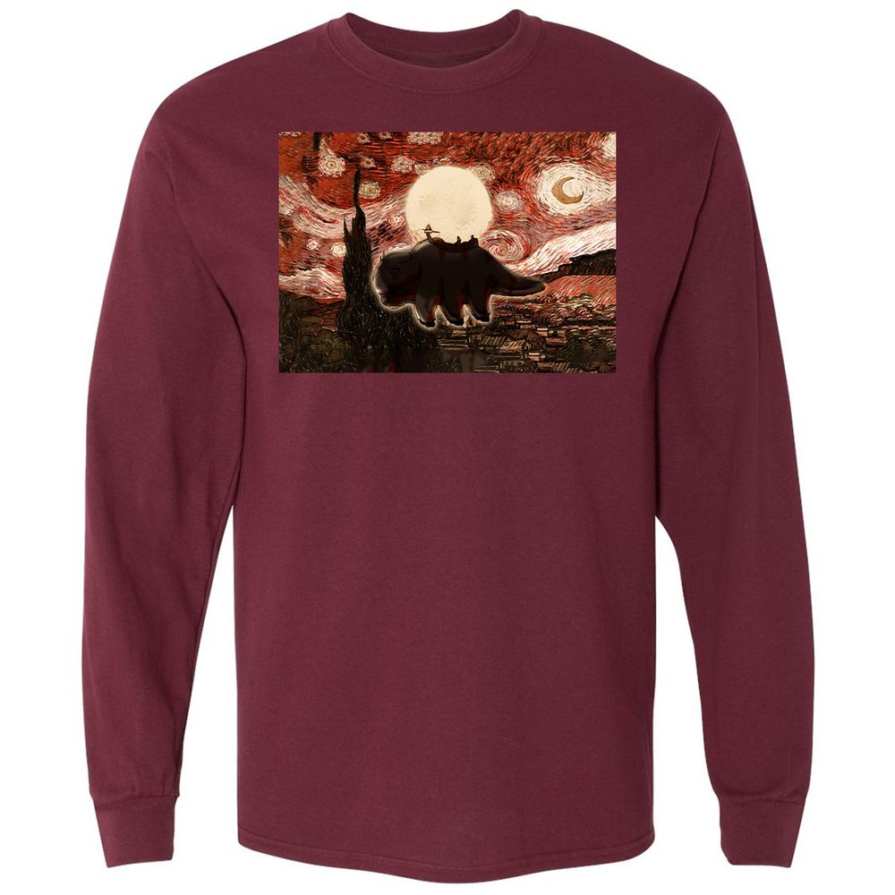 Long Sleeve T-Shirt - ZGB5KKC9 - Maroon - 11