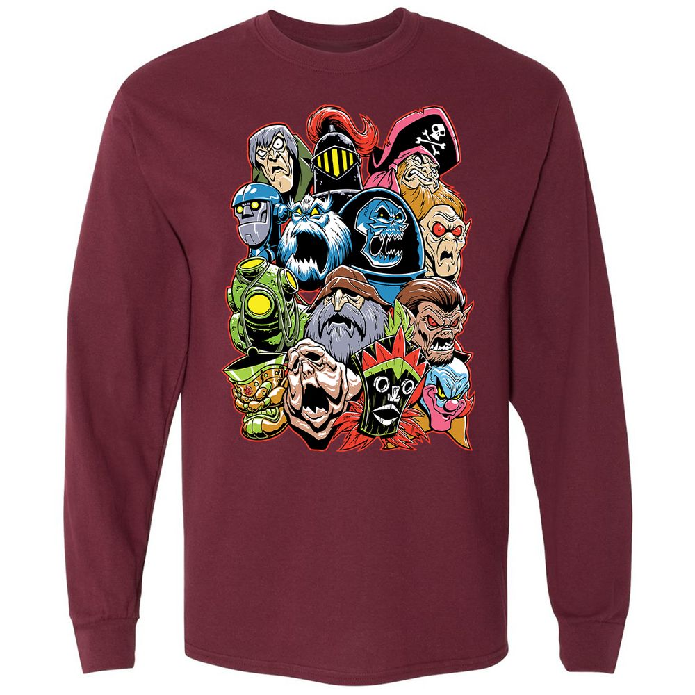 Long Sleeve T-Shirt - QEEF61W6 - Maroon - 11