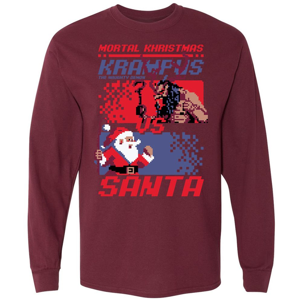 Long Sleeve T-Shirt - AG873QWP - Maroon - 11
