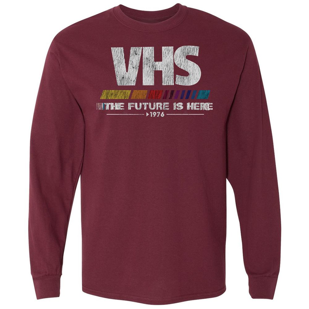 Long Sleeve T-Shirt - U5XFDFTL - Maroon - 11