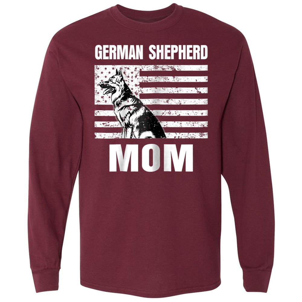 Long Sleeve T-Shirt - QDAGQBRZ - Maroon - 11