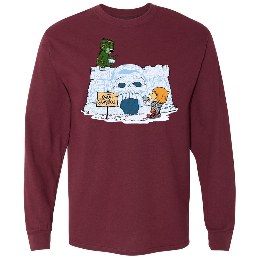 Long Sleeve T-Shirt - 3APBZ67B - Maroon - 11