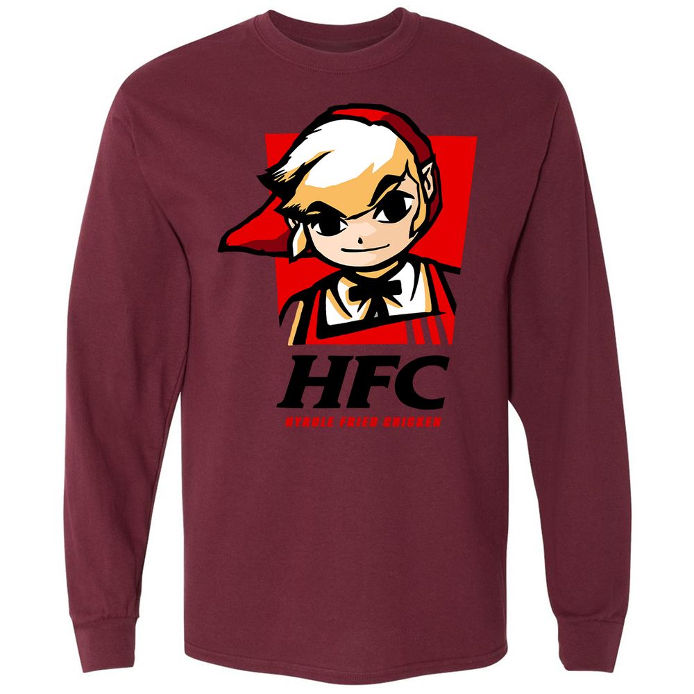 Long Sleeve T-Shirt - 4B5CA7T3 - Maroon - 11
