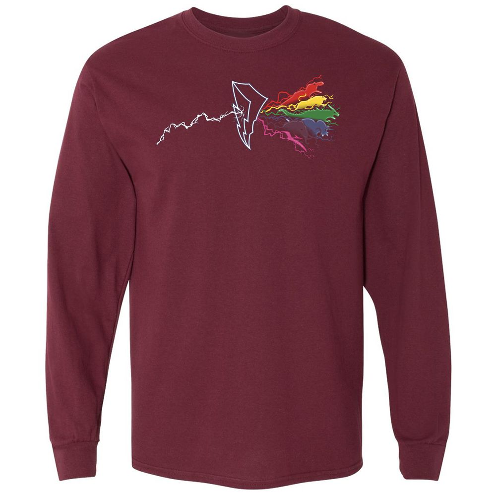 Long Sleeve T-Shirt - 2CVZQHXE - Maroon - 11