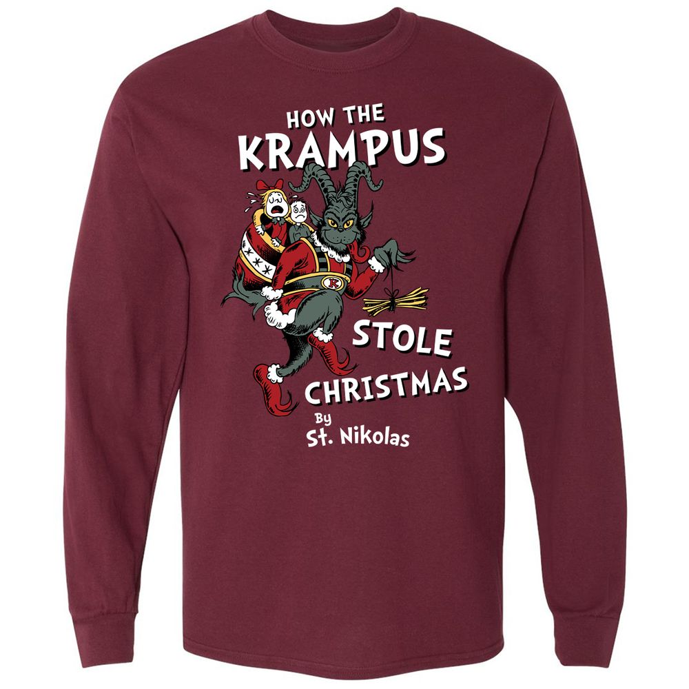 Long Sleeve T-Shirt - FF6GG9C9 - Maroon - 11