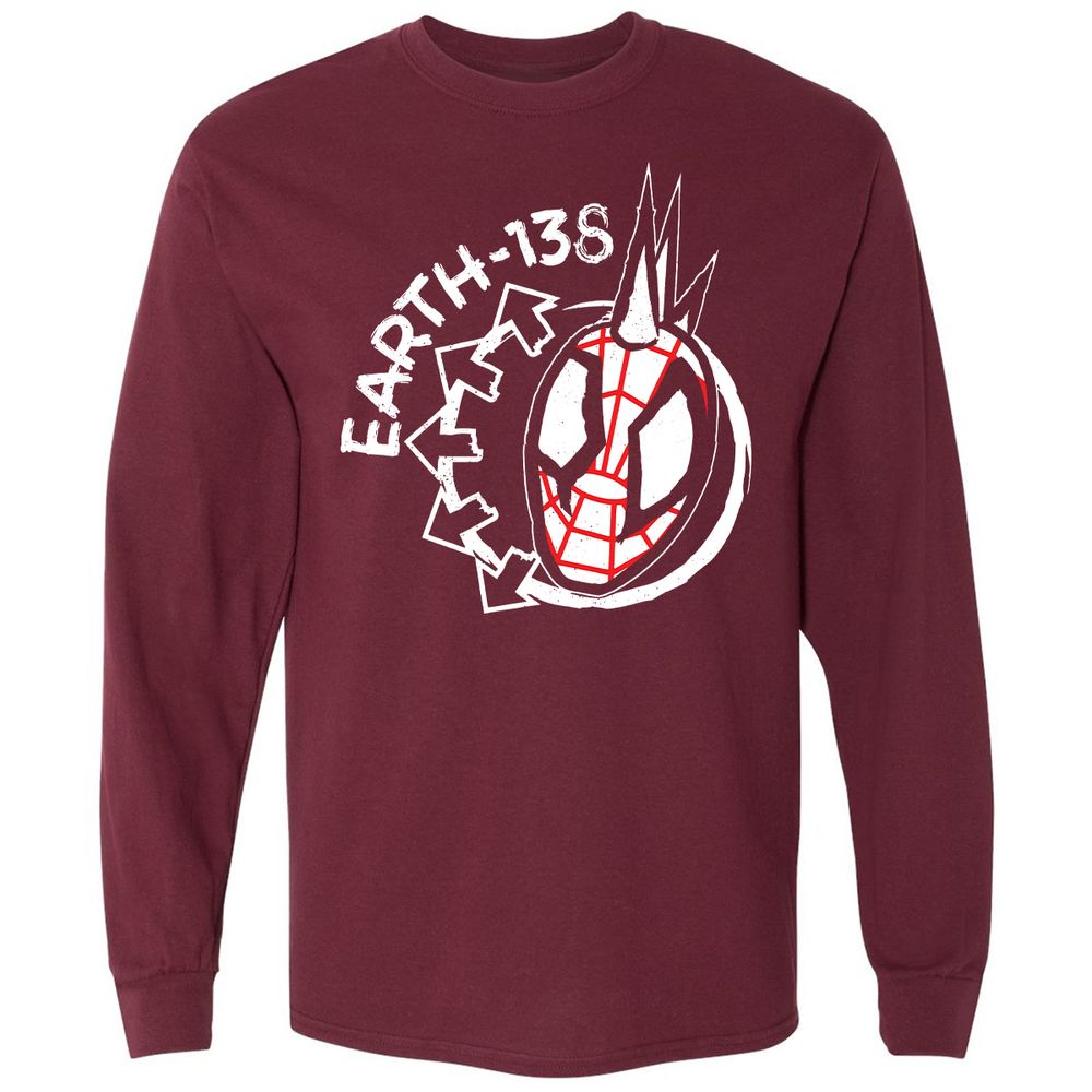 Long Sleeve T-Shirt - XWDYKKG7 - Maroon - 11