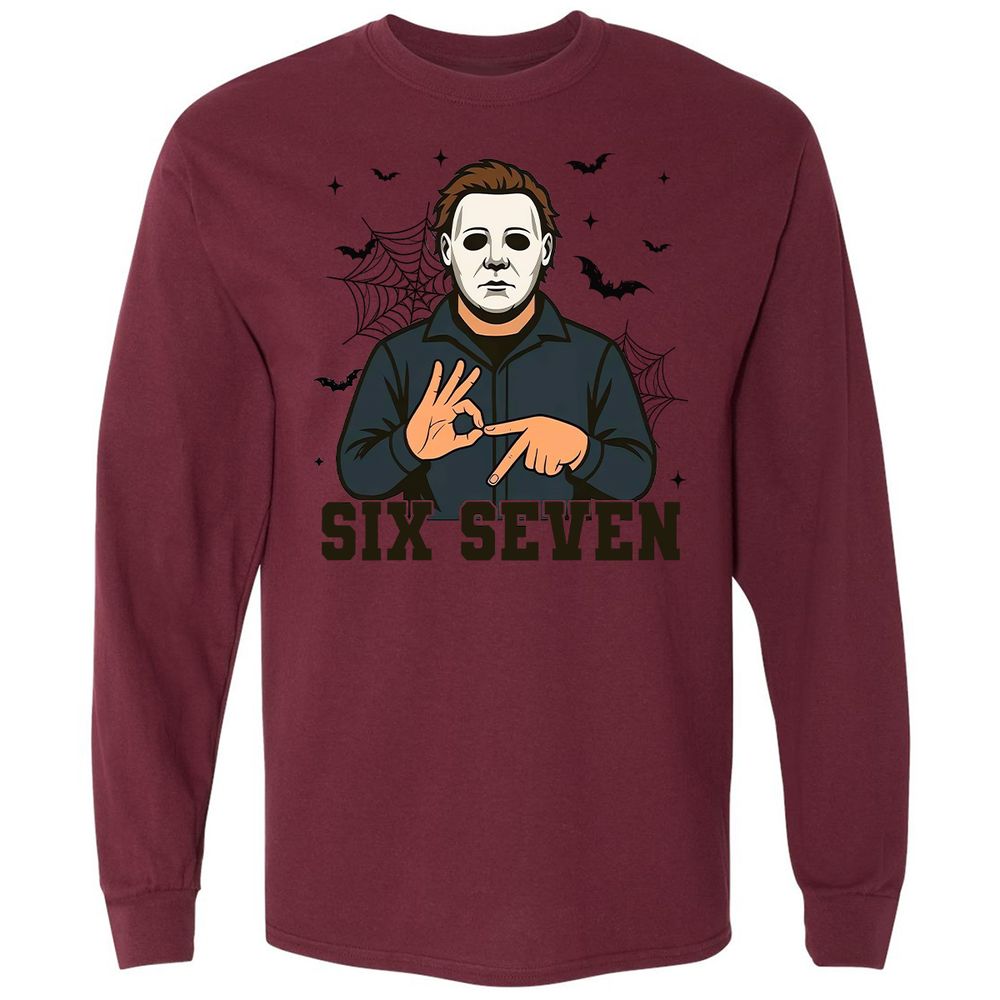Long Sleeve T-Shirt - LHNJ12B5 - Maroon - 11