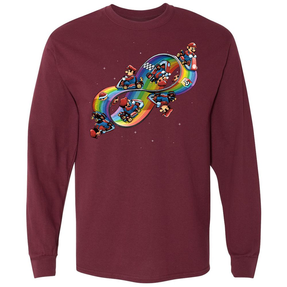 Long Sleeve T-Shirt - 596VSRXH - Maroon - 11