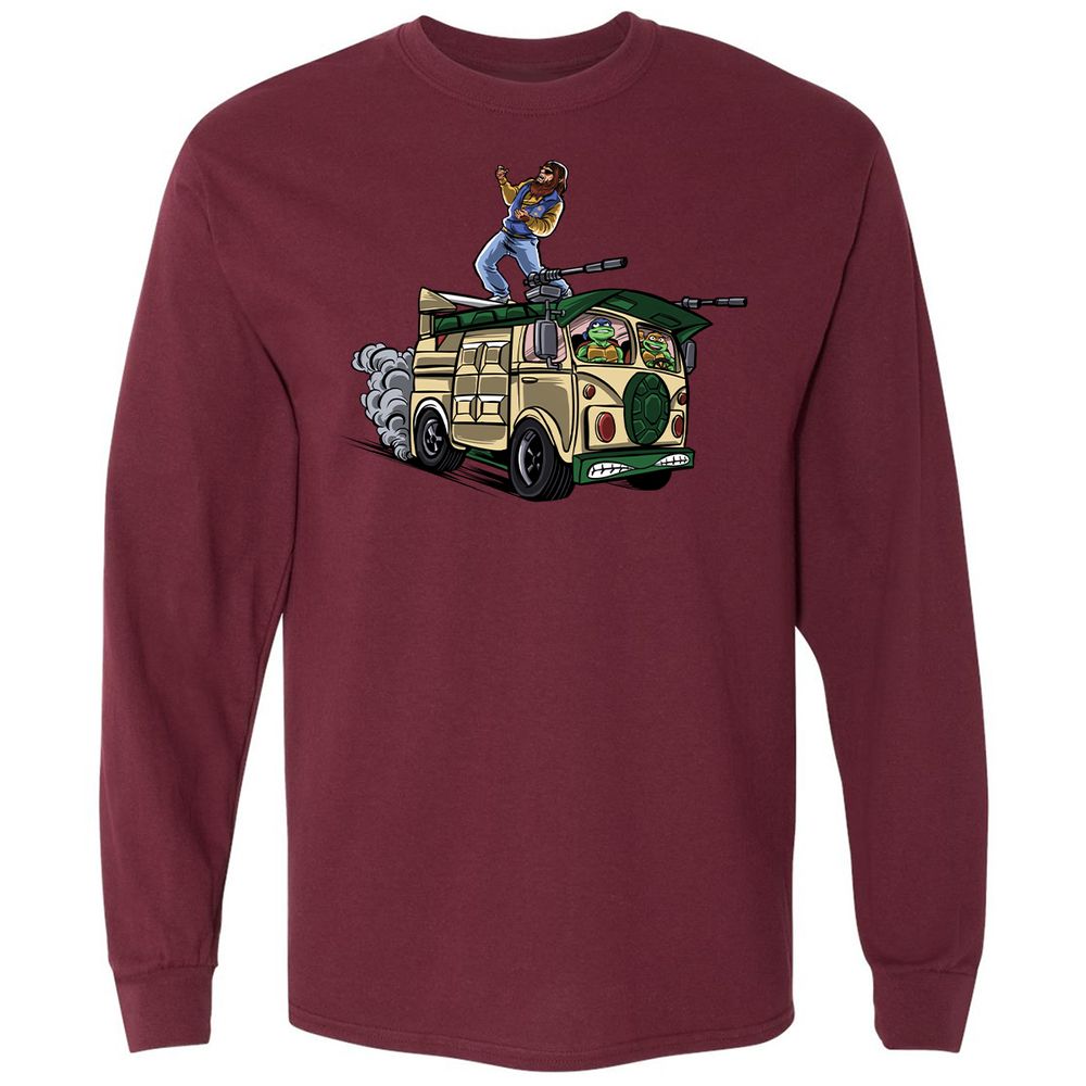 Long Sleeve T-Shirt - 46ZP7DW8 - Maroon - 11