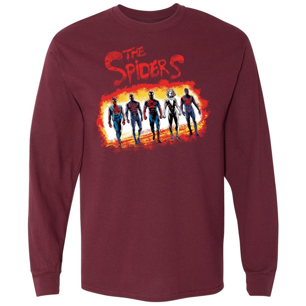 Long Sleeve T-Shirt - 56A4WNUS - Maroon - 11