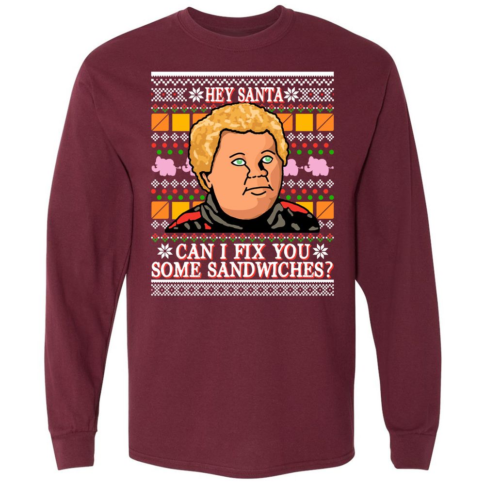 Long Sleeve T-Shirt - HS53HN24 - Maroon - 11