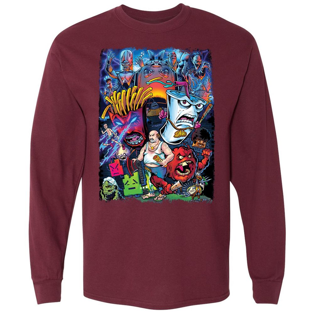 Long Sleeve T-Shirt - 3D1MWPBG - Maroon - 11