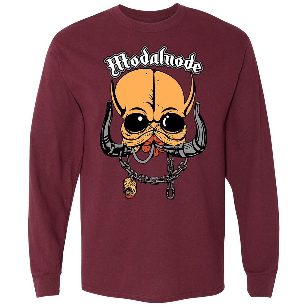 Long Sleeve T-Shirt - QEL6RL58 - Maroon - 11