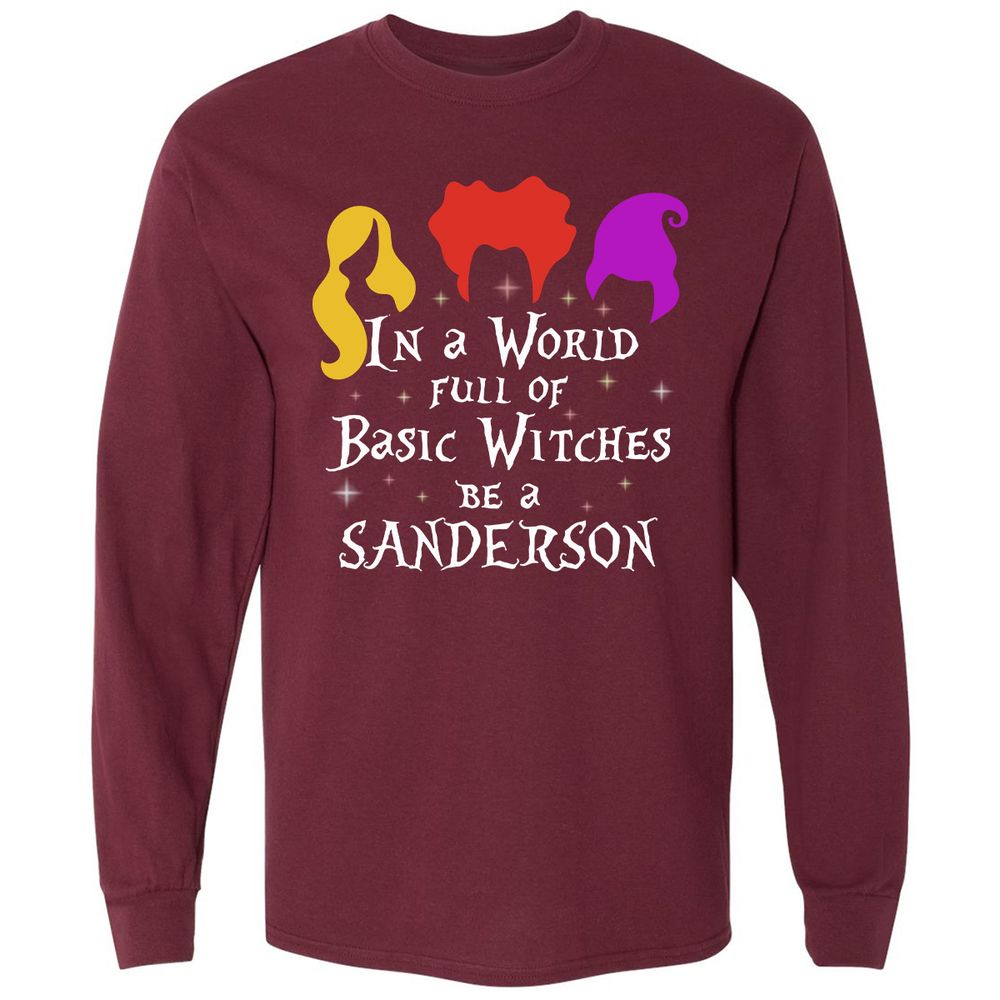 Long Sleeve T-Shirt - CXGY8S78 - Maroon - 11