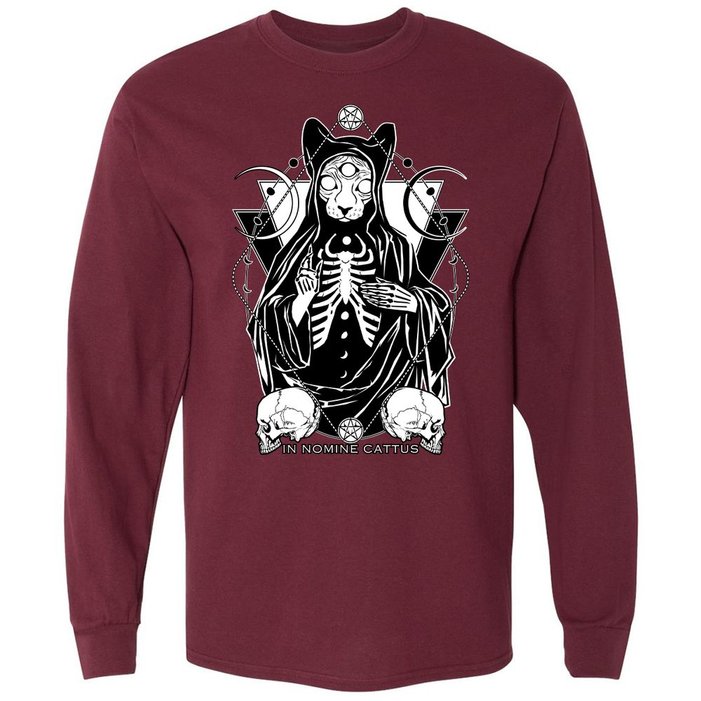 Long Sleeve T-Shirt - MNB3ZVGR - Maroon - 11