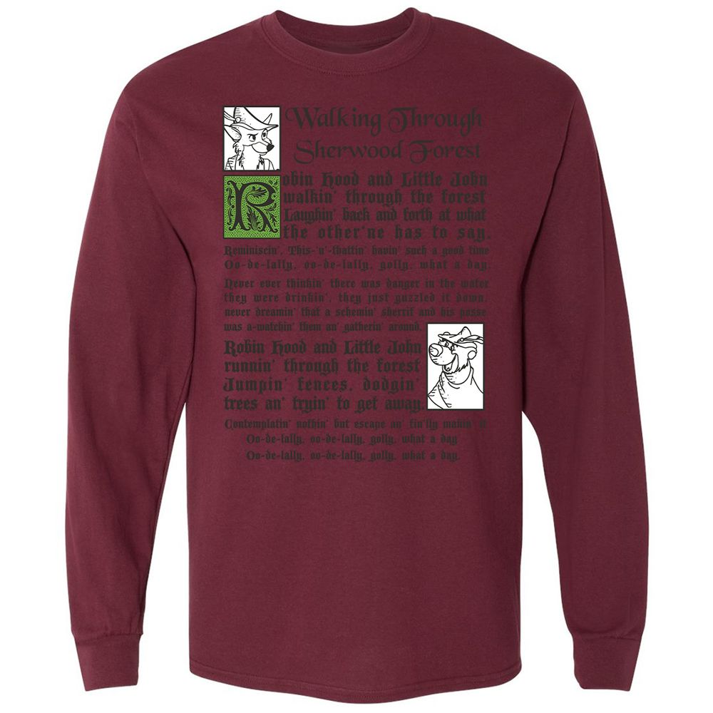 Long Sleeve T-Shirt - UTXQHSBM - Maroon - 11