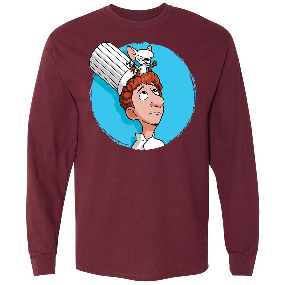 Long Sleeve T-Shirt - 1D4E92VK - Maroon - 11