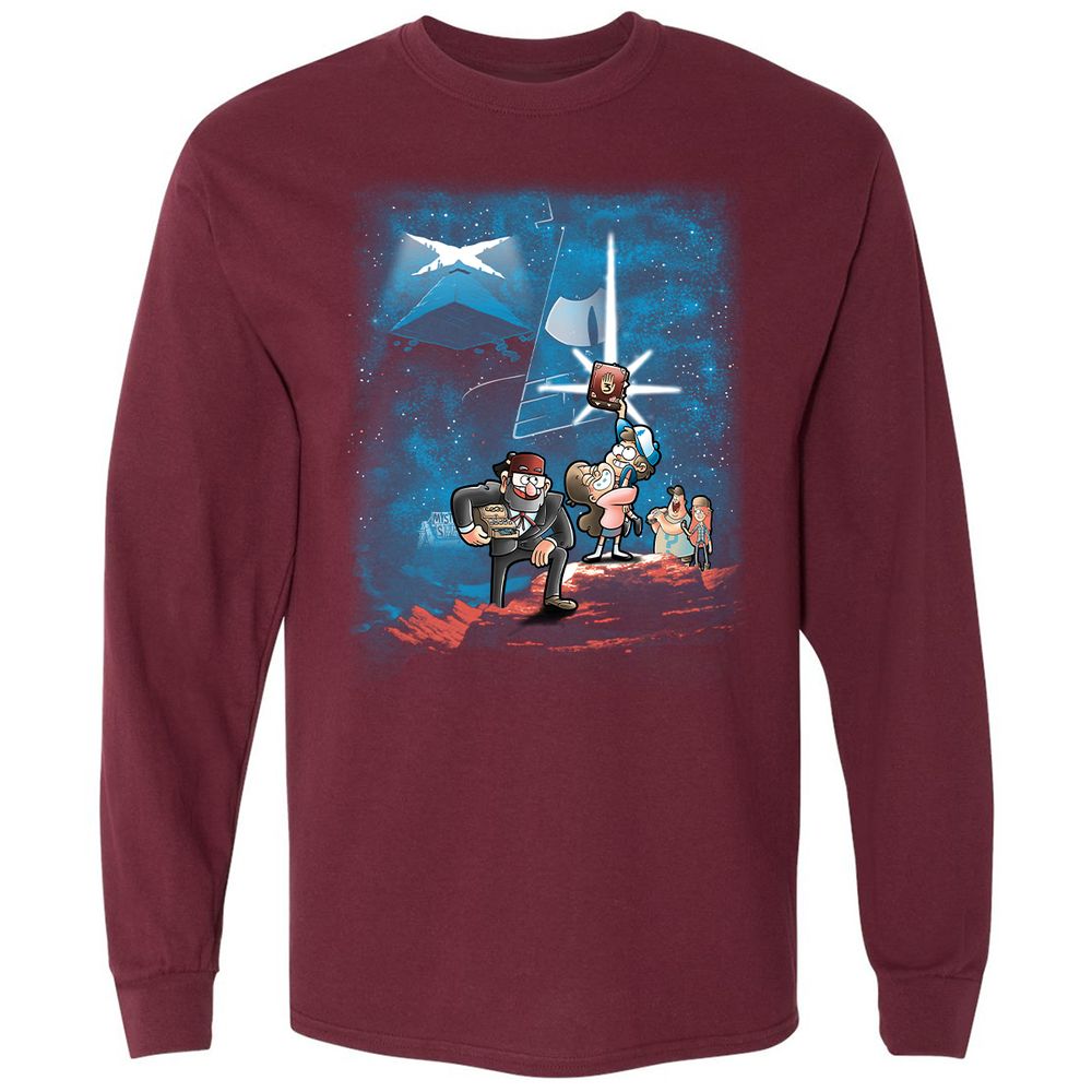 Long Sleeve T-Shirt - ZVS47HGR - Maroon - 11