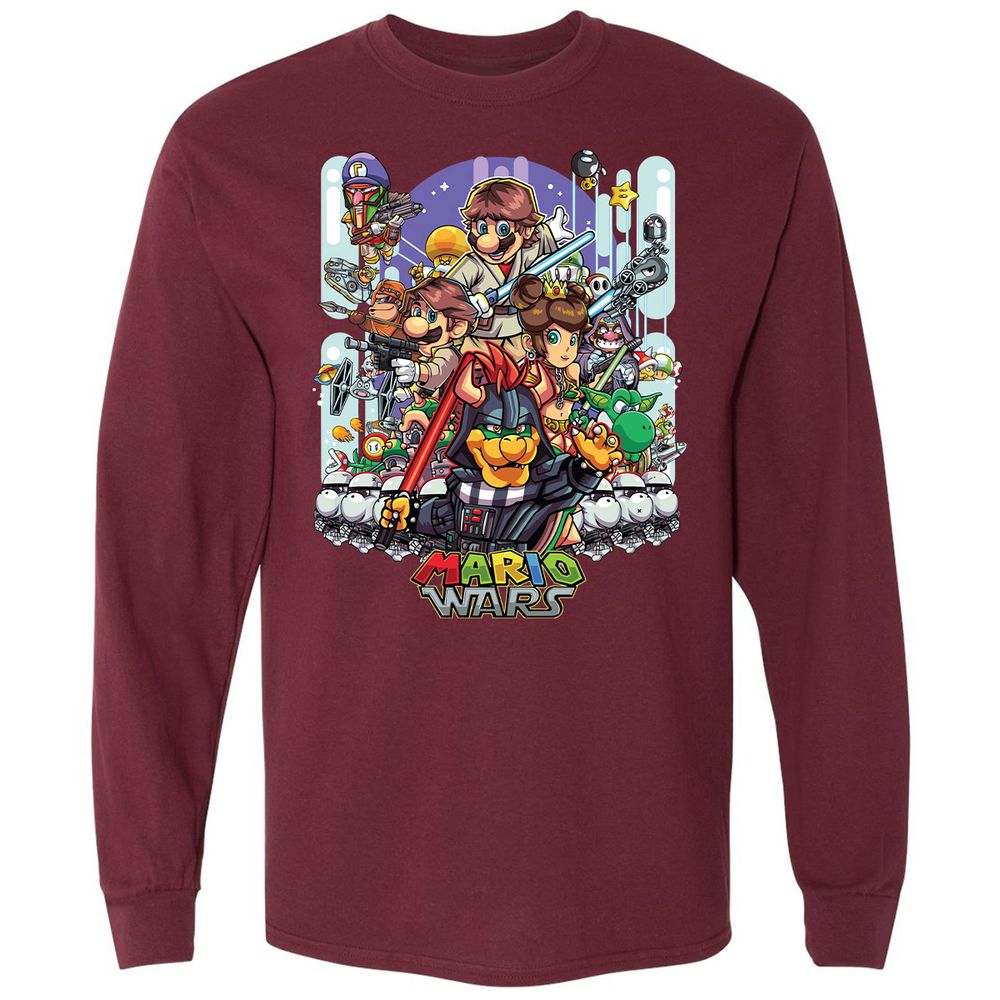 Long Sleeve T-Shirt - LMPEUBS2 - Maroon - 11