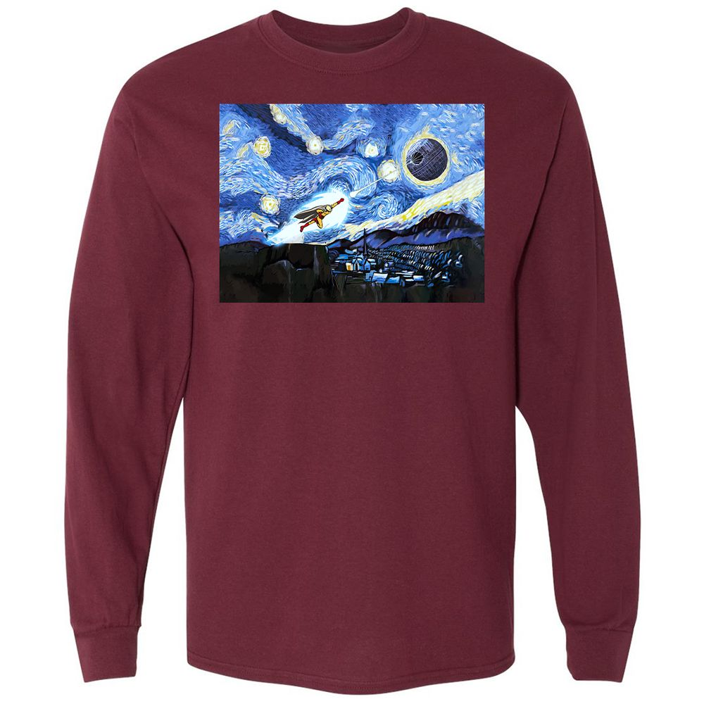 Long Sleeve T-Shirt - 1KH4U8LZ - Maroon - 11