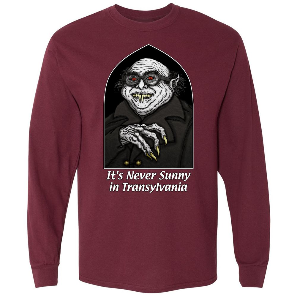 Long Sleeve T-Shirt - UBDKNZV6 - Maroon - 11