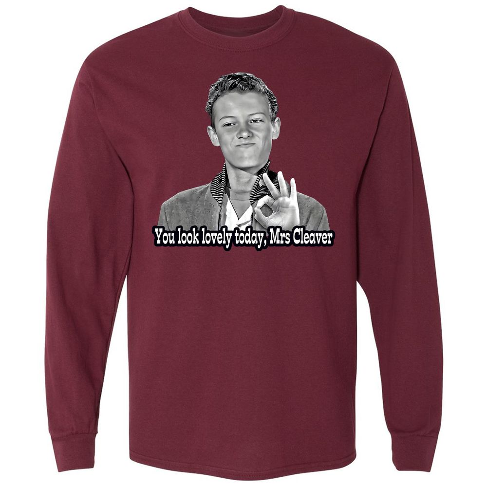 Long Sleeve T-Shirt - 9HQT5XKH - Maroon - 11