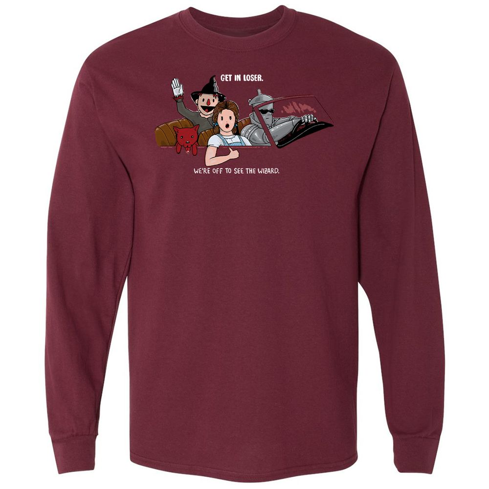 Long Sleeve T-Shirt - 5DQSDZXU - Maroon - 11