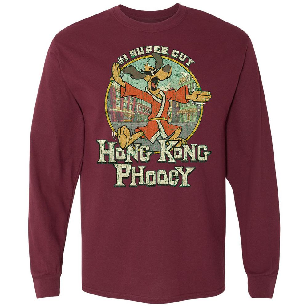 Long Sleeve T-Shirt - G3DAJXLE - Maroon - 11