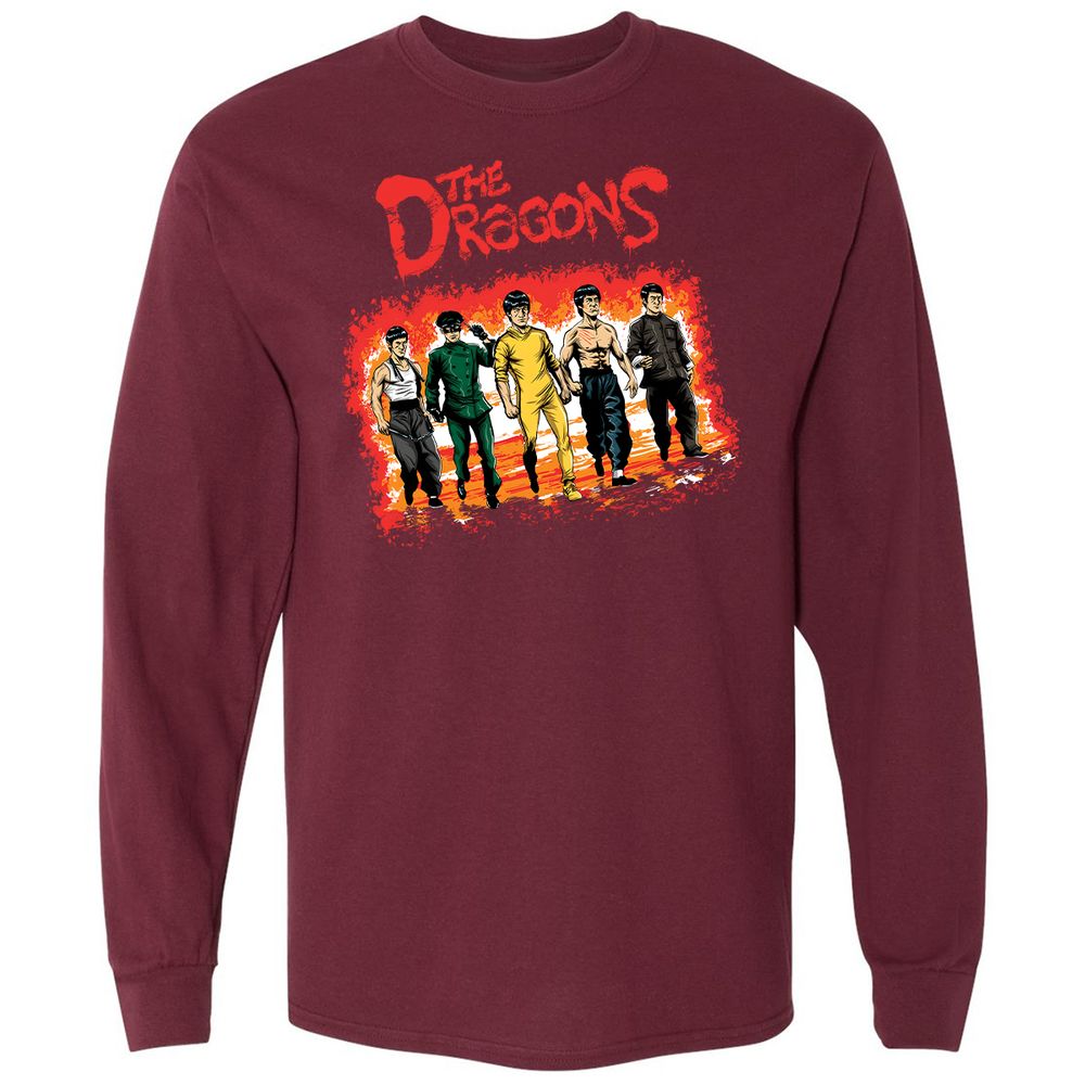 Long Sleeve T-Shirt - MZNGKN21 - Maroon - 11