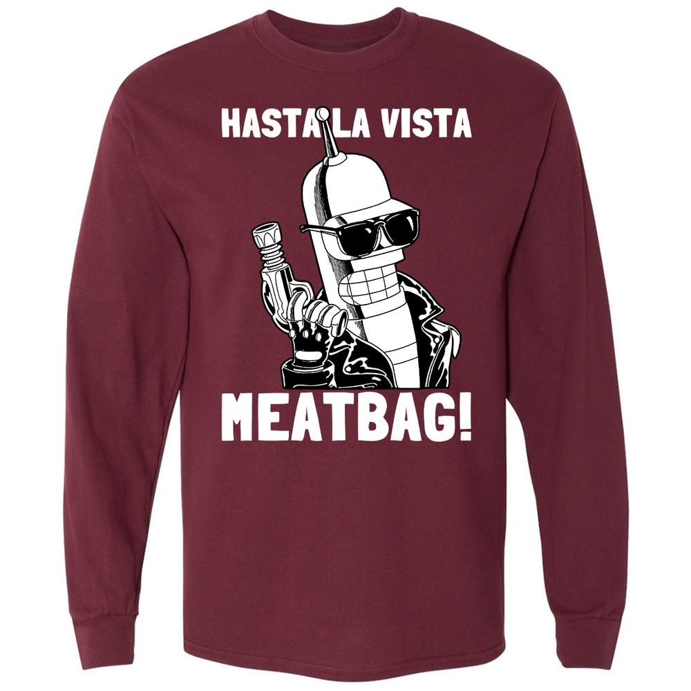 Long Sleeve T-Shirt - GX75XDAA - Maroon - 11