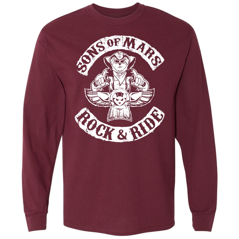Long Sleeve T-Shirt - KVWWY8CB - Maroon - 11