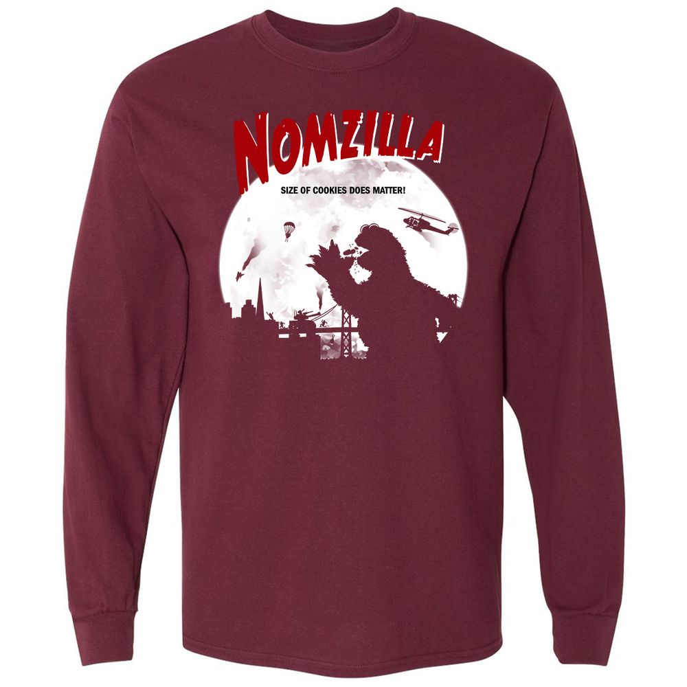 Long Sleeve T-Shirt - YX34RKHQ - Maroon - 11