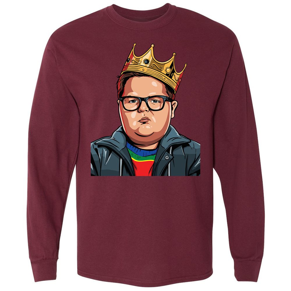 Long Sleeve T-Shirt - P7M8DS1Y - Maroon - 11