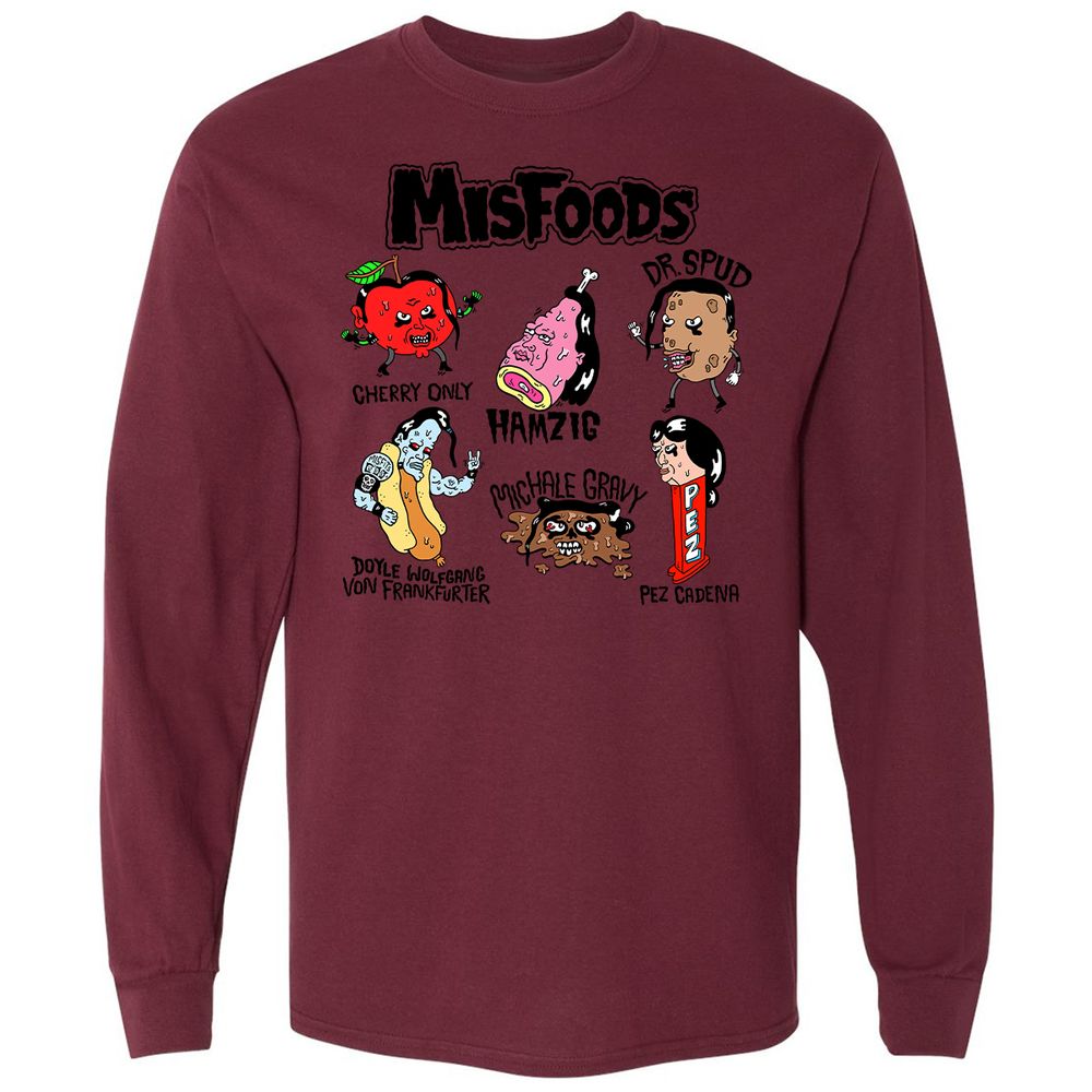 Long Sleeve T-Shirt - 74FYN1S8 - Maroon - 11