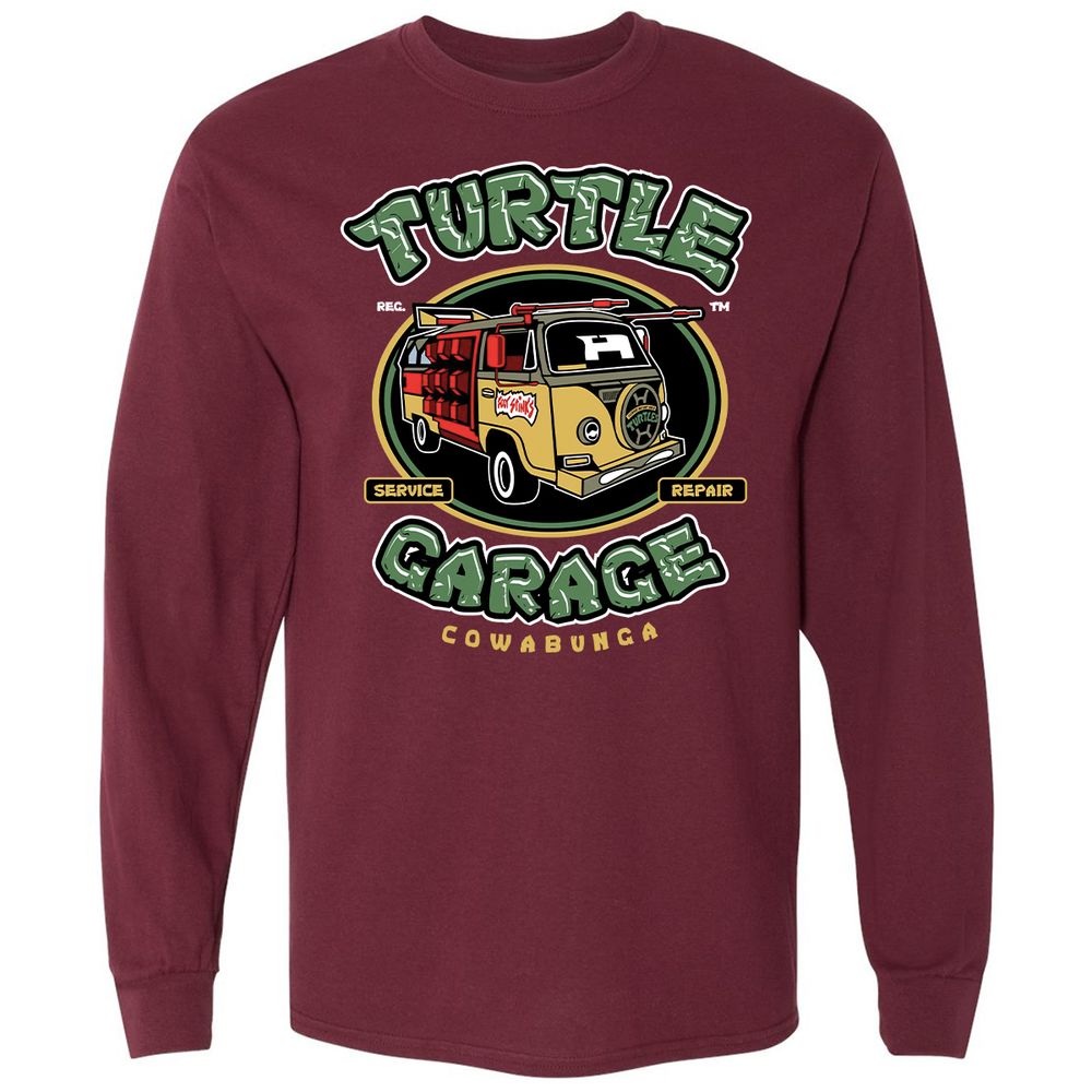 Long Sleeve T-Shirt - A6FUV7TQ - Maroon - 11