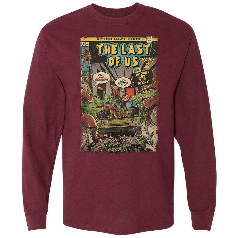 Long Sleeve T-Shirt - DQ8263X4 - Maroon - 11