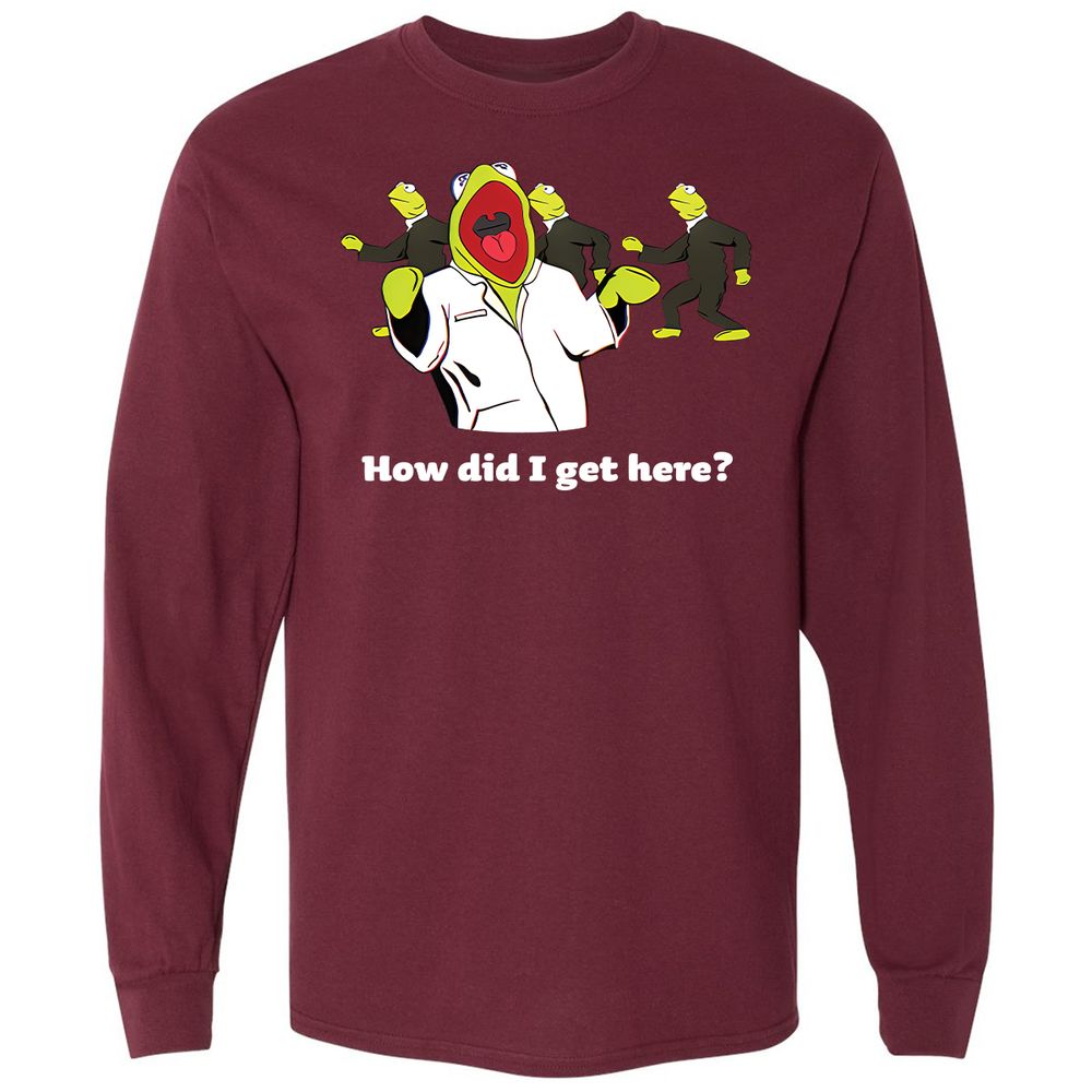 Long Sleeve T-Shirt - 1ULH1YN8 - Maroon - 11