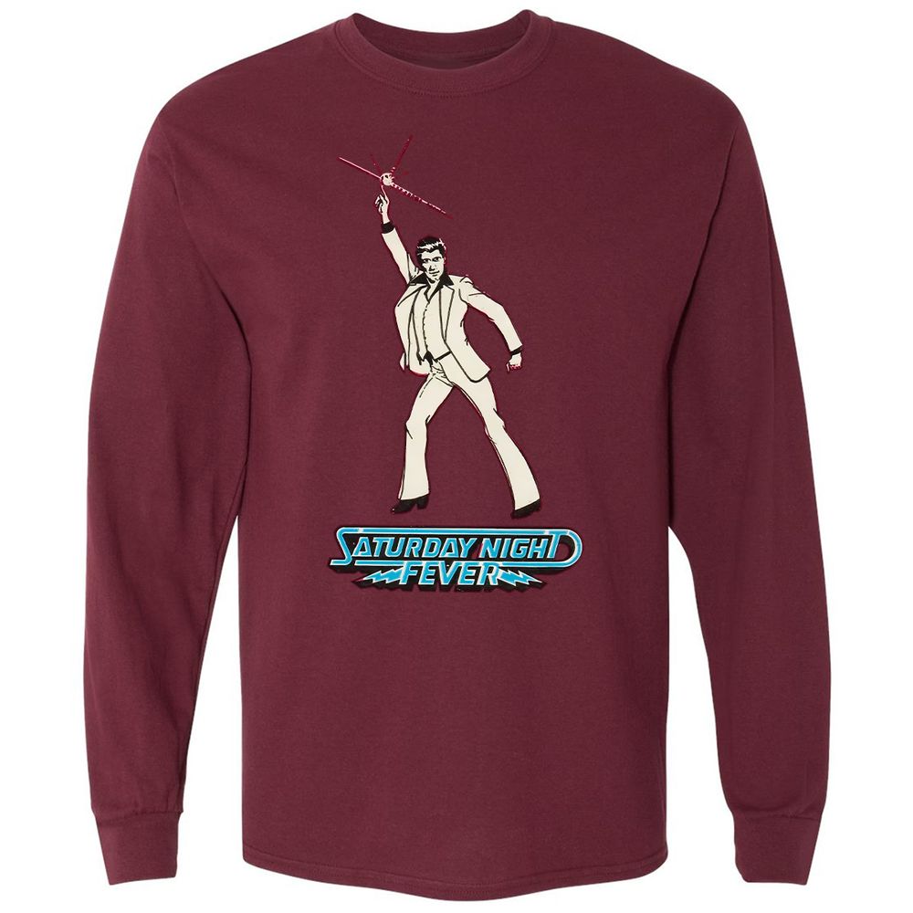 Long Sleeve T-Shirt - A4GN9LKC - Maroon - 11