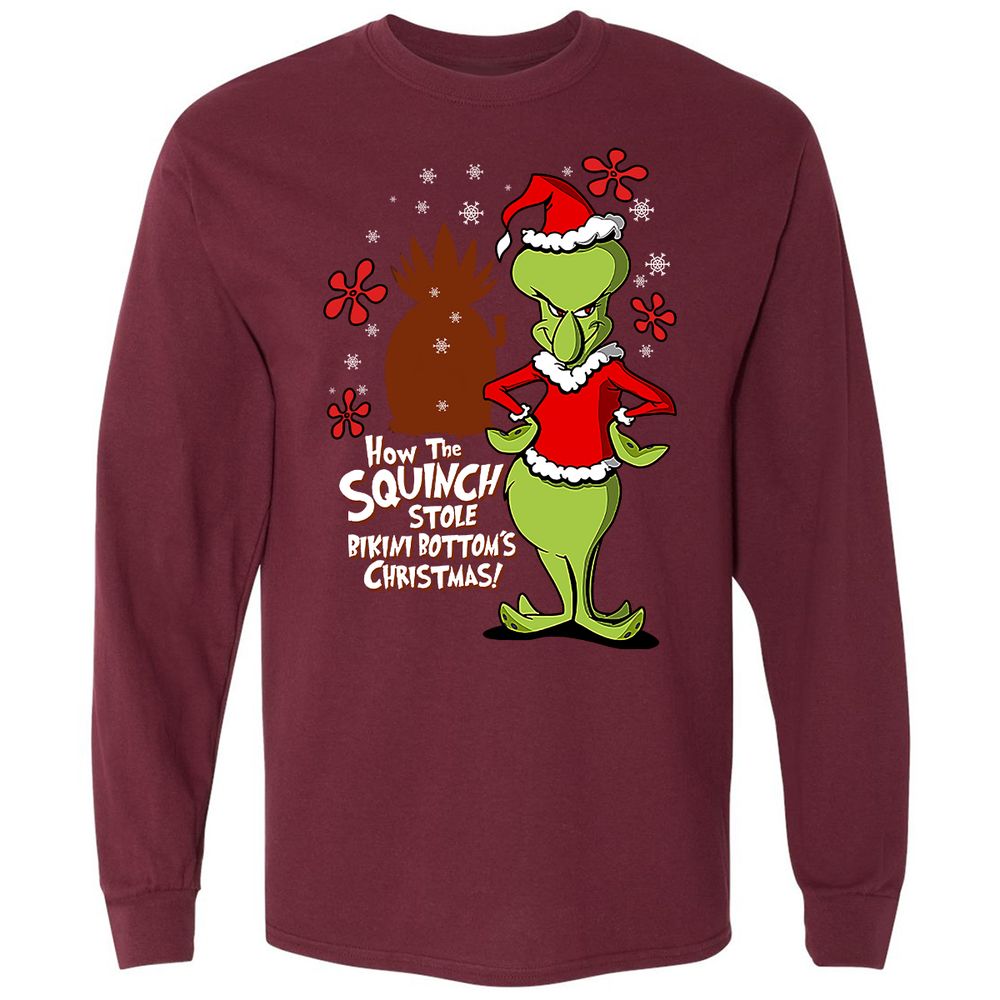 Long Sleeve T-Shirt - RXRCR1X4 - Maroon - 11