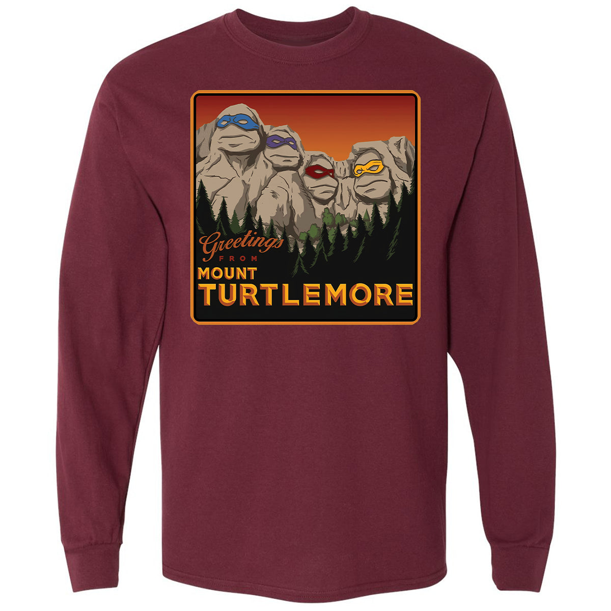 Long Sleeve T-Shirt - E1XU2MHK - Maroon - 11