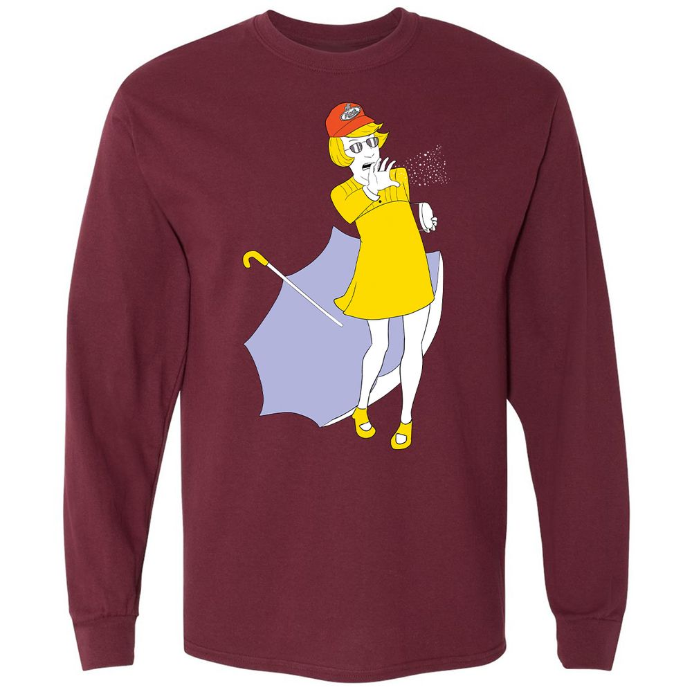 Long Sleeve T-Shirt - ZGWTB5MP - Maroon - 11