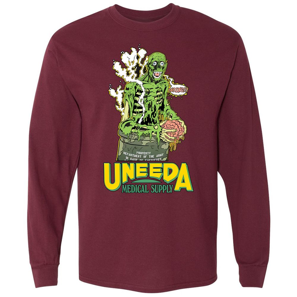 Long Sleeve T-Shirt - F67PURP9 - Maroon - 11