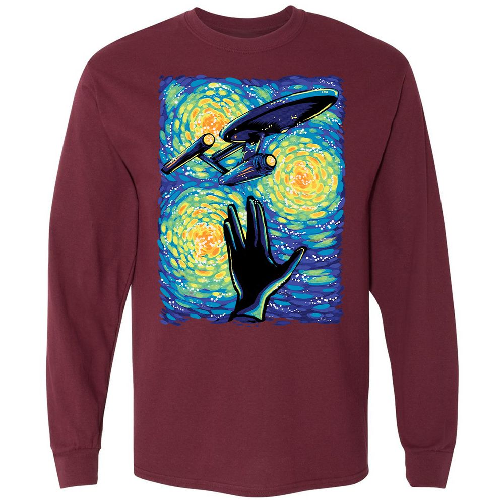 Long Sleeve T-Shirt - TS3G9UTM - Maroon - 11