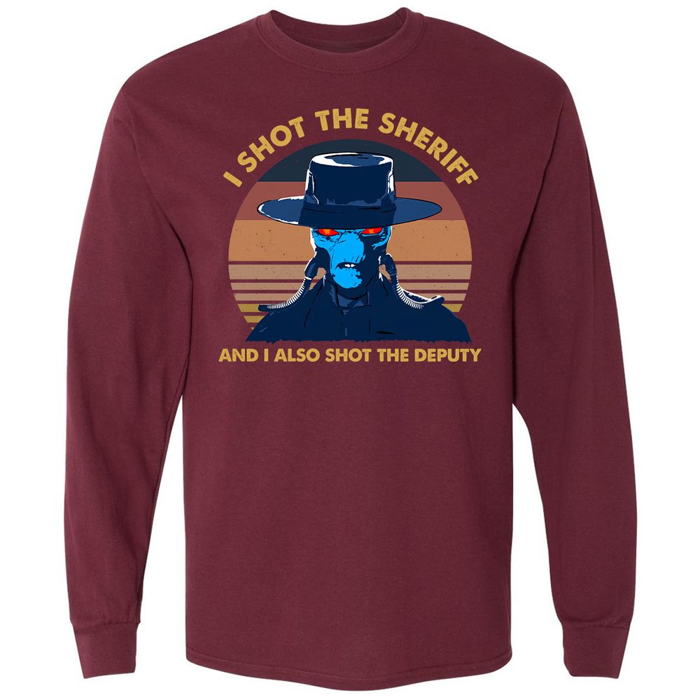 Long Sleeve T-Shirt - Q9Y7GLQB - Maroon - 11