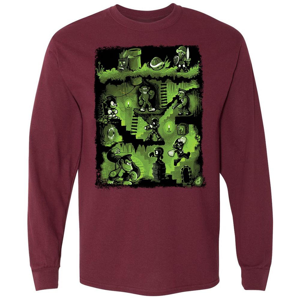 Long Sleeve T-Shirt - 2PY8ZN9R - Maroon - 11