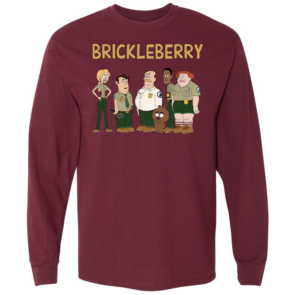 Long Sleeve T-Shirt - HS4RM6LX - Maroon - 11