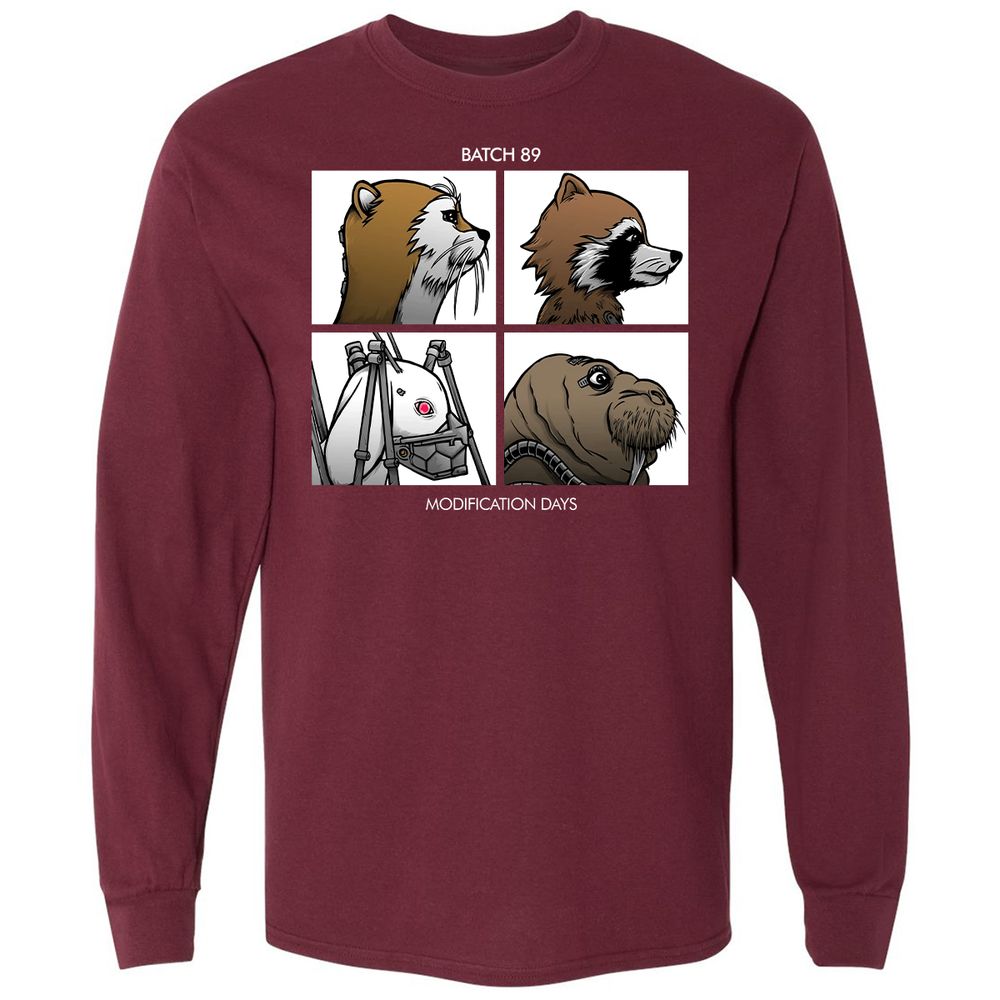 Long Sleeve T-Shirt - XY8Z3B4G - Maroon - 11