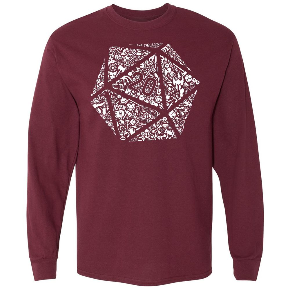 Long Sleeve T-Shirt - TFNLXQNJ - Maroon - 11